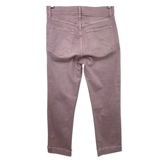 Gap Cheeky Straight High Rise Dusty Rose Denim Jeans Women Size 4/27R Button Fly - Picture 2 of 9